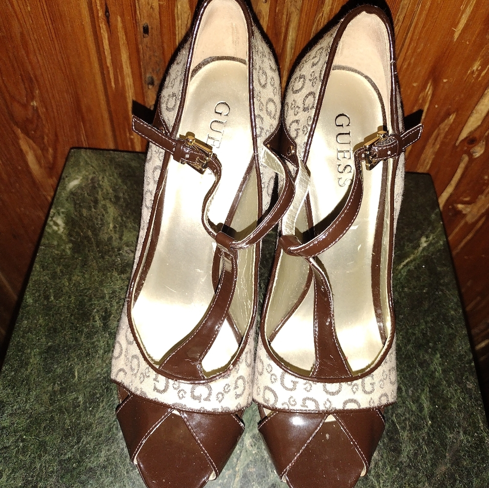 Guess Open Toe High Heels